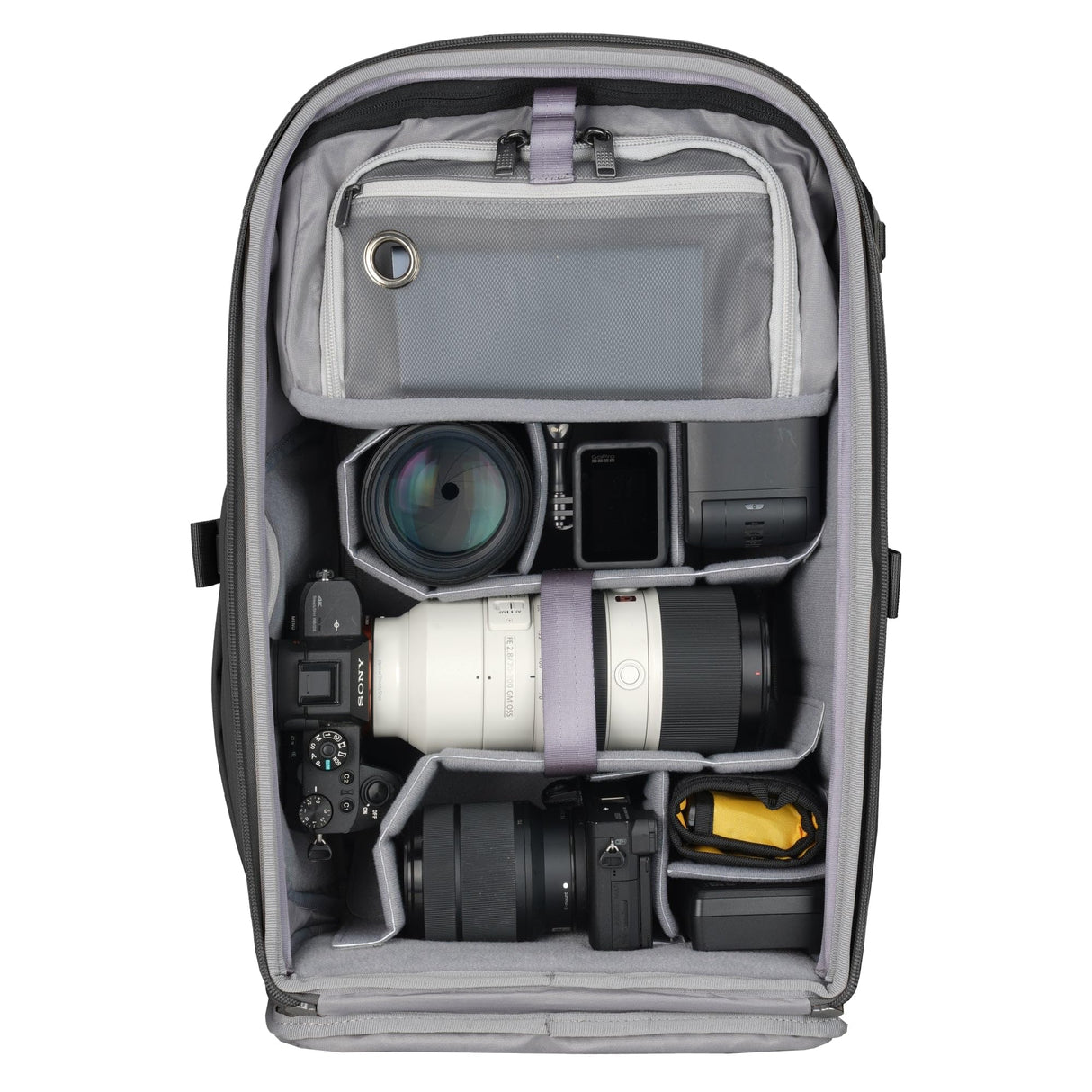 VANGUARD Veo Metro B25L BK - Mochila fotográfica para cámara objetivos, portátil y tablet, negro