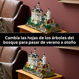 LEGO Architecture Castillo de Neuschwanstein - Maqueta DIY para Adultos Coleccionistas con Torres, Patios e Interior Detallado - Regalo de Monumento para Hombres y Mujeres - Decoración del Hogar 21063