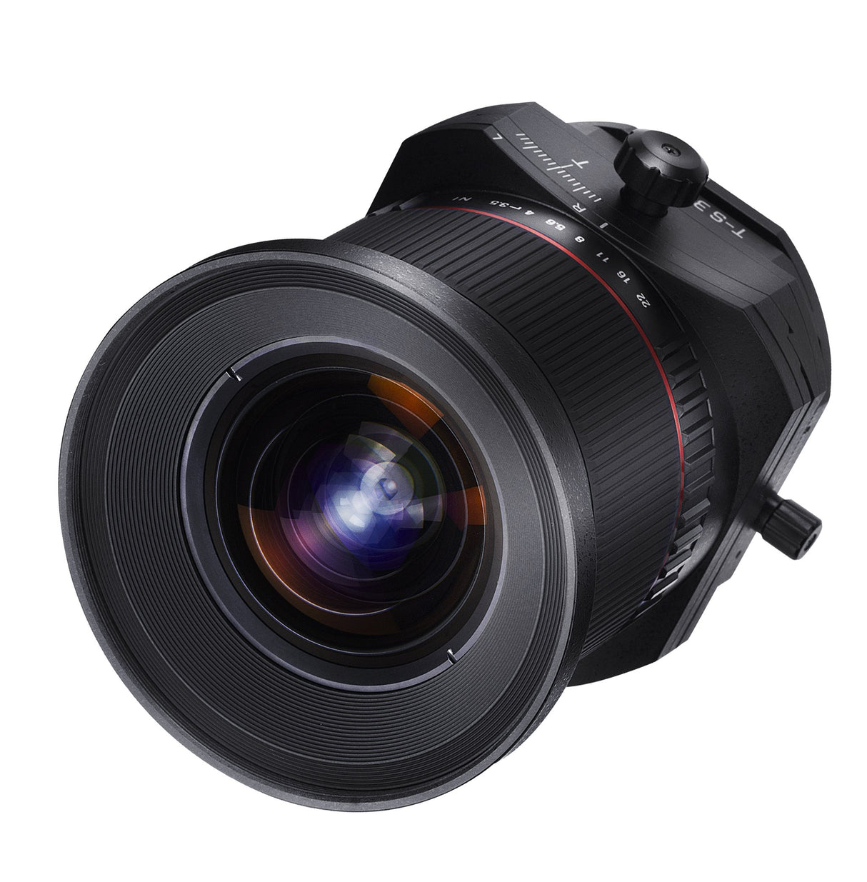 Samyang F1110910101 - Objetivo fotográfico DSLR para Fuji X (Distancia Focal Fija 24mm, Apertura f/3.5-22 T/S ED AS UMC, diámetro Filtro: 82mm), Negro