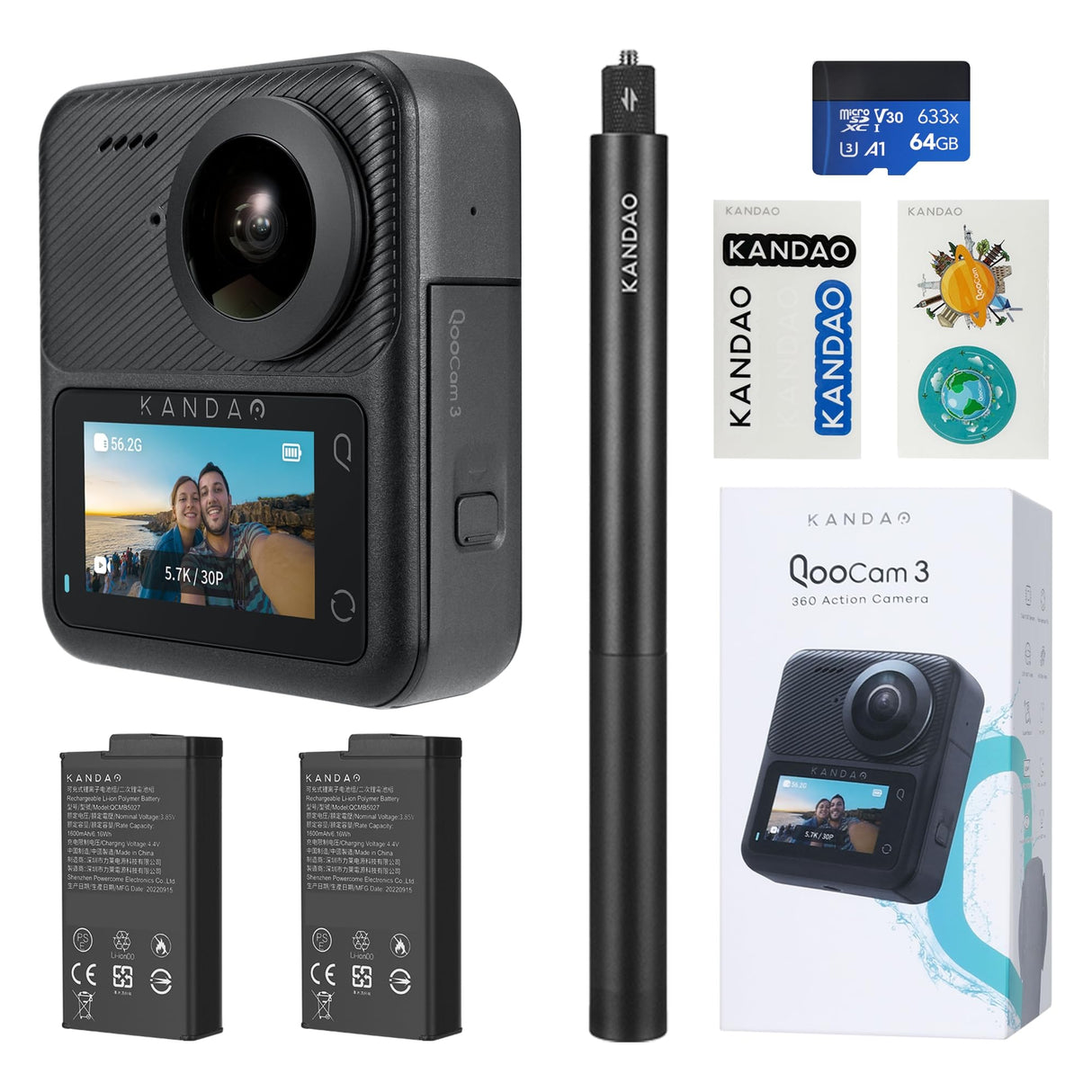 KanDao QooCam 3 Combo de Viaje