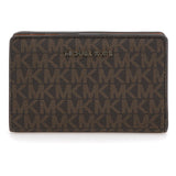 Michael Kors MD Snap ZA Wallet, Women, Brn/Acorn, One Size
