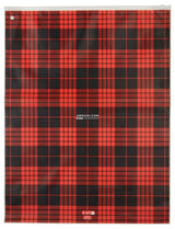Emporio Armani Tartan Christmas Viscose Nightgown Bata de baño, SCOZZESE Rosso/Nero, L De Las Mujeres