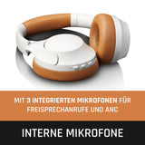 Lenco HPB-830 - Auriculares Bluetooth Over-Ear - ANC Active Noise Cancelling - Batería Bluetooth 5.3-400mAh - Entrada USB-C - Ecualizador a través de App - Gris
