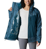 Columbia Point Park Chaqueta de Invierno, Mujer, Brillo de Onda Nocturna, Onda Nocturna, L