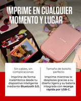 Canon Zoemini 2 Kit de Impresión – Impresora Fotográfica Portátil y Compacta – Bluetooth 5.0 – Carga Rápida USB C Ideal para Viajes (Oro Rosa)