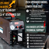 Lotos LTP5000D 50 Amp Non-Touch Pilot Arc Plasma Cutter, Dual Voltage 110V/220V, 1/2 Inch Clean Cut by Lotos Technology