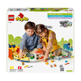 LEGO Duplo Gran Tren Comunitario Interactivo - Juguetes Educativos para Niños y Niñas de 3+ Años - Tren de Juguete Push&Go con Luces y Sonidos, 16 Vías y 4 Figuras 10428