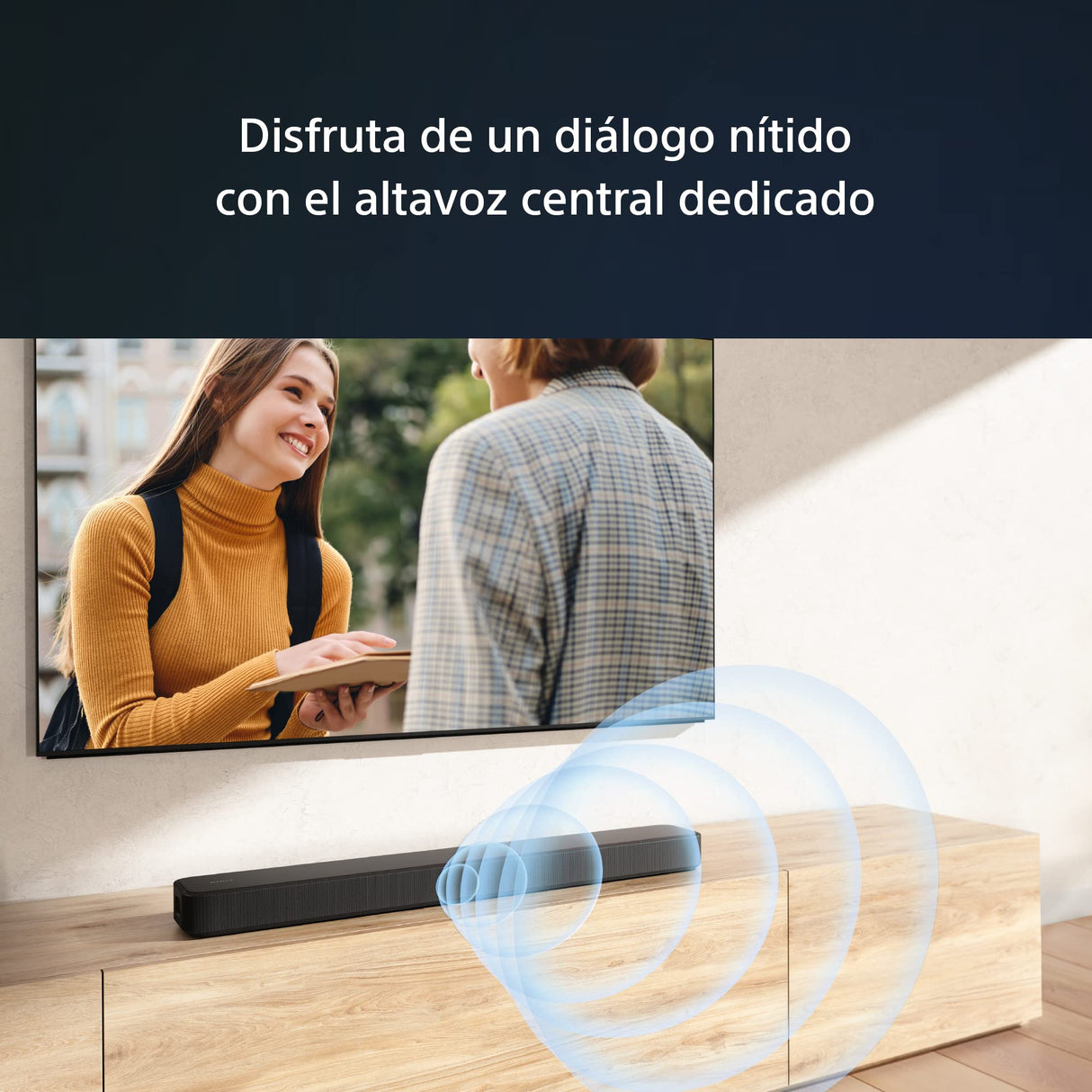 Sony HT-S2000 Barra de Sonido TV con Bluetooth, pequeña y compacta, Dolby Atmos, 3.1 Canales