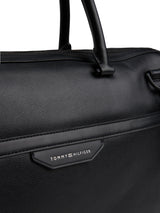 Tommy Hilfiger Maletín para portátil Hombre Business de piel, Negro (Black), Talla Única