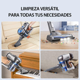 Greenote Aspiradora sin Cable,23000pa Ligero Aspiradora Inalámbrica,Aspirador Vertical con Luces LED,Multifuncional 6 en 1,Funciona 35 Mins,Peso 1,5 kg,para Suelos Duros y Alfombra de Pelo Corto