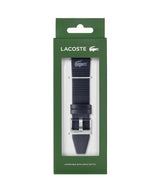 Lacoste Correa Apple Watch para Hombre y Mujer en Cuero Azul Marino con Detalles en Relieve - 2050030