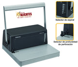 Fellowes Metal 100 - Encuadernadora manual de espiral metálico, con palanca ergonómica en forma de U, Sin rodillo insertador