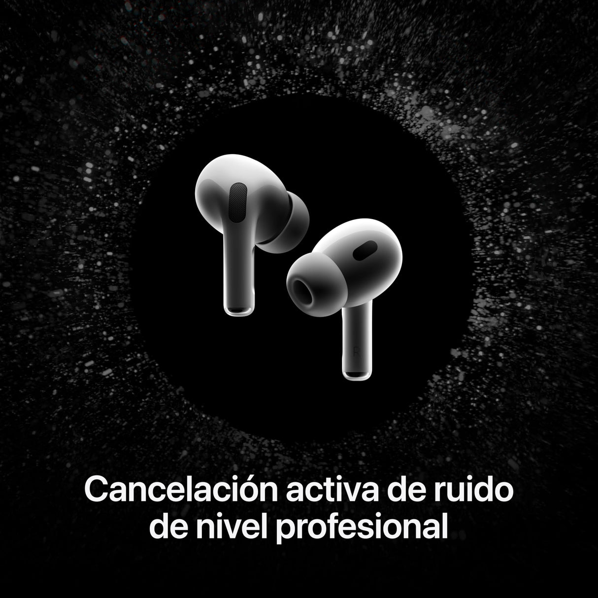 Apple AirPods Pro 2 Auriculares inalámbricos, Auriculares Bluetooth, cancelación Activa de Ruido, Audífono, Modo Sonido Ambiente, Audio Espacial Personalizado, Sonido de Alta fidelidad, Carga USB C