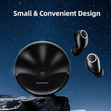 SoundMAGIC TWS50 G2 - Auriculares Bluetooth verdaderamente inalámbricos intrauditivos, Sonido HiFi estéreo, con Estuche de Carga portátil, Resistencia al Agua IPX6, Control táctil, Color Negro