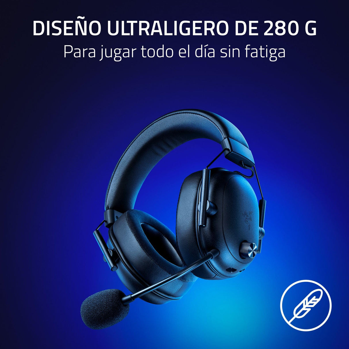 Razer BlackShark V2 HyperSpeed para PC - Auriculares para esports inalámbricos y ligeros (280 g, Micrófono HyperClear, Diafragmas TriForce de titanio de 50 mm, Bluetooth) Negro