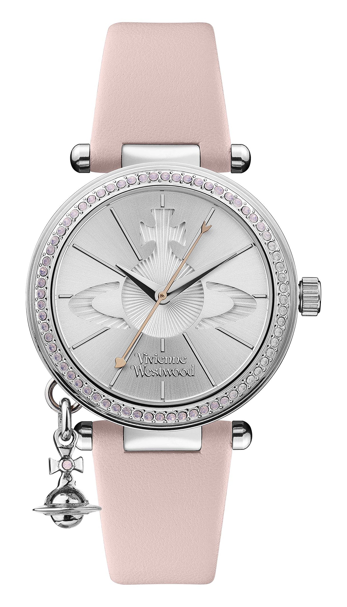 Vivienne Westwood Reloj Analógico para Mujeres de Cuarzo con Correa en Cuero VV006SLPK