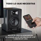 M-AUDIO BX4 Par 4.5" 120W Monitores de Estudio, Altavoces Autoamplificados para PC para videojuegos, producción musical, transmisiones en directo, podcast