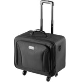 VEVOR Estuche de Maquillaje con Ruedas 3 Niveles, Maleta de Almacenamiento de Transporte con Asas Correa, Caja Bolsa de Maquillaje Oxford Impermeable Negro