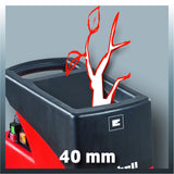 Einhell GC-RS 2540 - Biotrituradora eléctrica silenciosa (potencia de 2000 W, 230 V, 93 dB, ralentí de 40 min-1), color rojo y negro