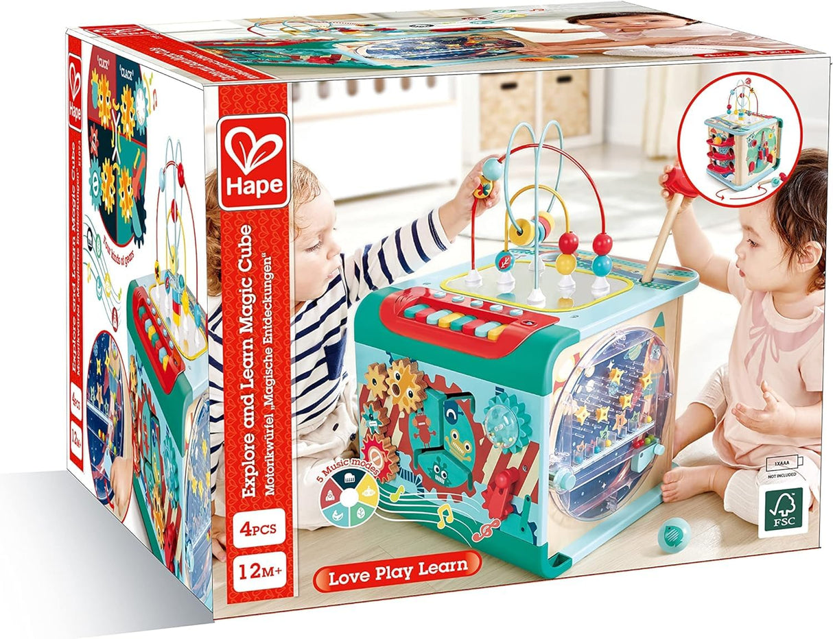 Hape Explora y Aprende Magic Cube| Juguete Educativo Multifuncional para Niños