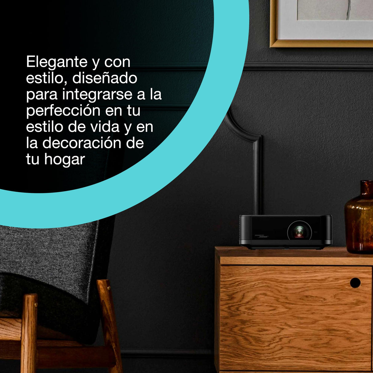 Epson Lifestudio Pop Plus EF-62B, proyector portátil Inteligente, Sound by Bose, Google TV, 4K Pro UHD, Uso en Interior/Exterior, 5 años de garantía*