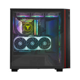 YEYIAN Caja PC Gamer Mirage X | Torre Completa | Chasis 1.0mm | Fuentes Alimentación ATX 2, 3 | Panel Lateral Vidrio Templado | Cooler CPU hasta 180 mm | GPU hasta 420 mm