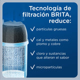 BRITA Sistema de filtración de agua mypure P1 Grifo con cartucho filtrante P1000: reduce la cal, los metales, el cloro y las impurezas para mejorar el sabor y calidad del agua