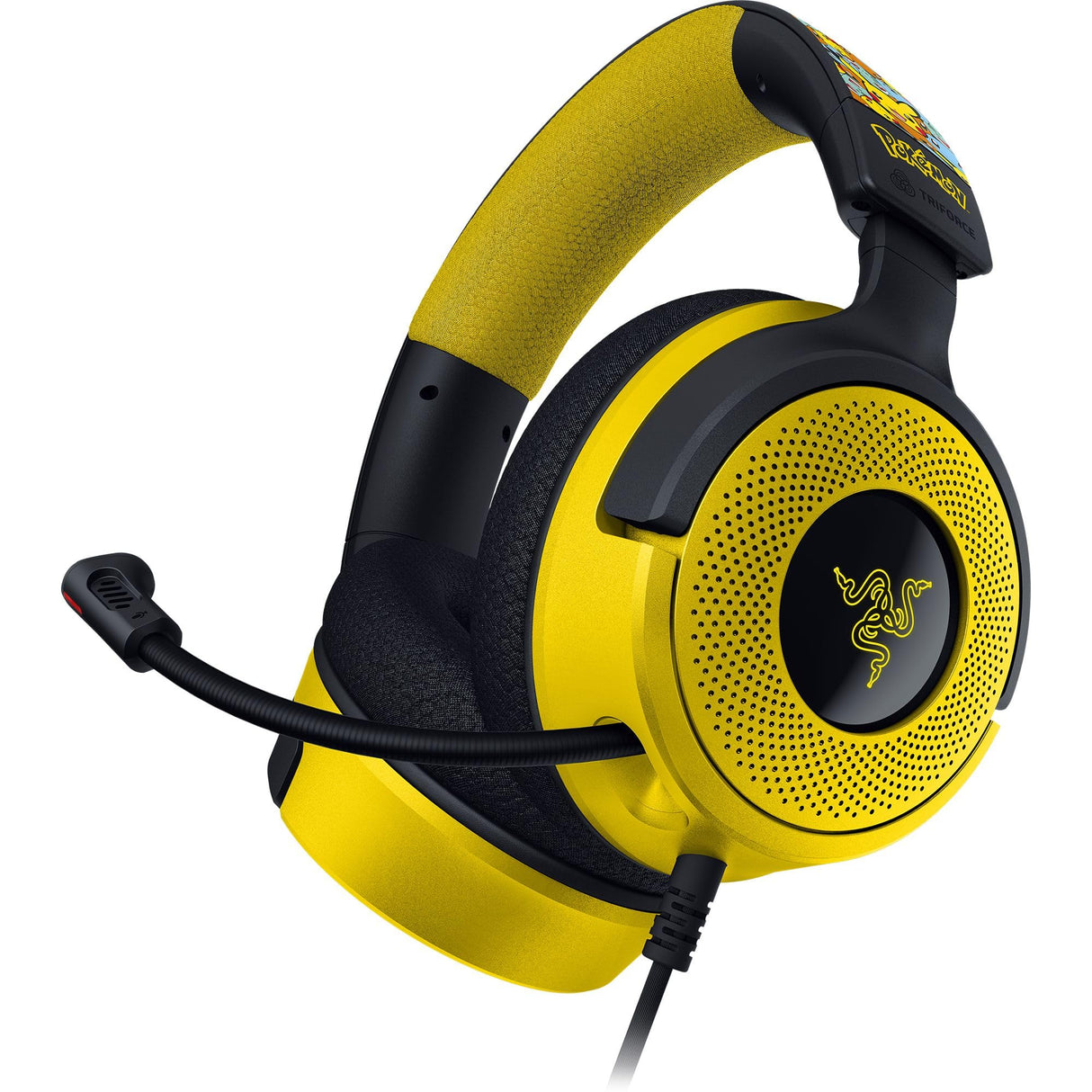 Razer Kraken V4 X Pokémon Edition - Auriculares USB con Cable para Juegos de PC - Controladores 40mm - micrófono cardioide retráctil - Sonido Envolvente - RGB - para PC y Consola | Pokémon Kanto