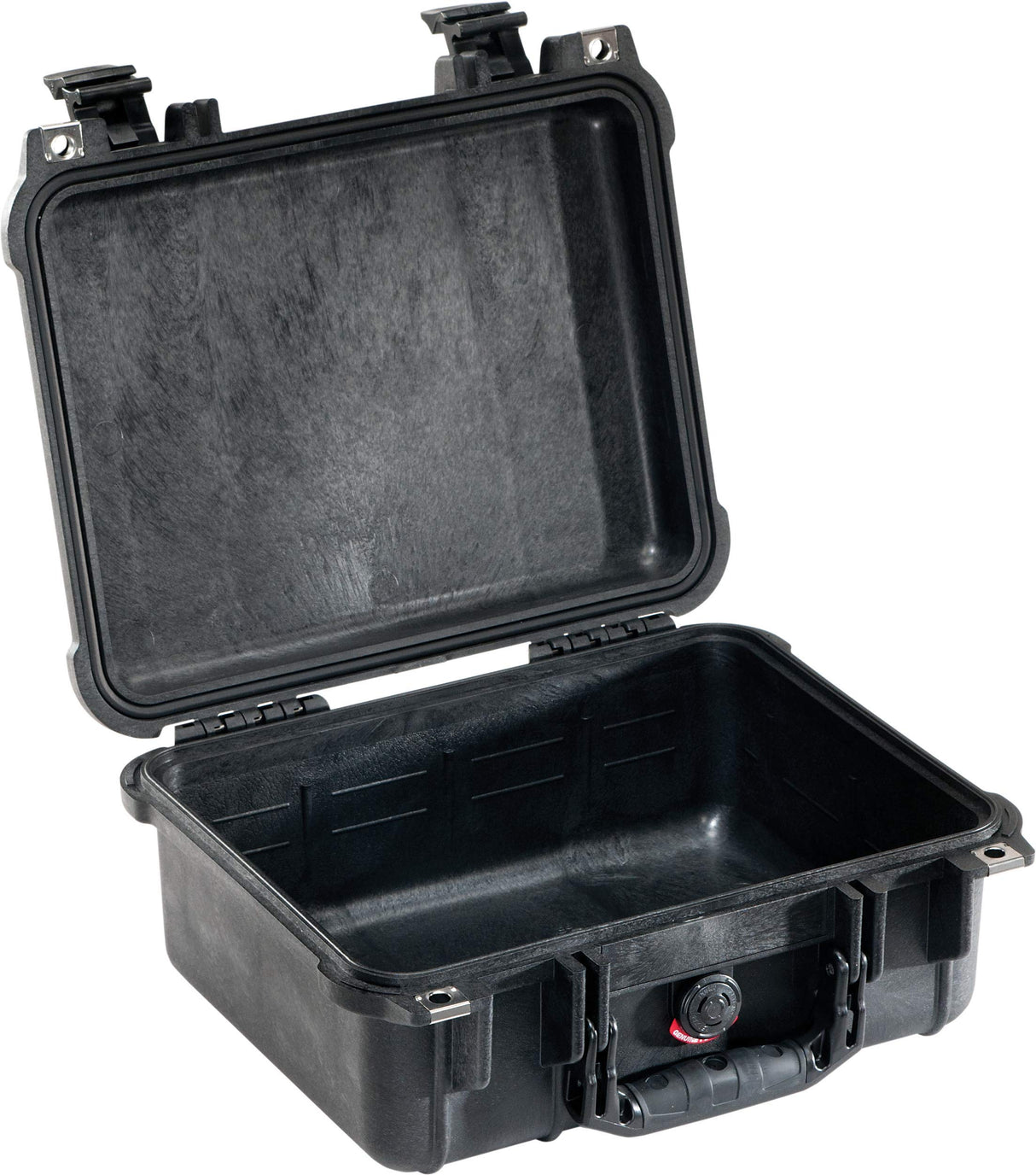 PELI 1400 Maleta ultra resistente para cámaras DSLR reflex, iluminación, objetivos y cargadores, IP67 estanca e impermeable al polvo, 9L de capacidad, fabricada en Alemania, sin espuma, color negro