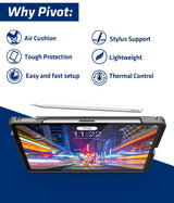 Pivot Atlas A20A - Funda Robusta para iPad Air de 4ª generación y iPad Pro de 11" (1ª a 3ª generación), protección de 360 Grados, para Pilotos Profesionales, aviación General, Transparente/Rojo