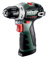 metabo - Taladro atornillador inalámbrico PowerMaxx BS BL 601721500 (12 V, 2 Ah, Li-Ion, + 2 baterías)