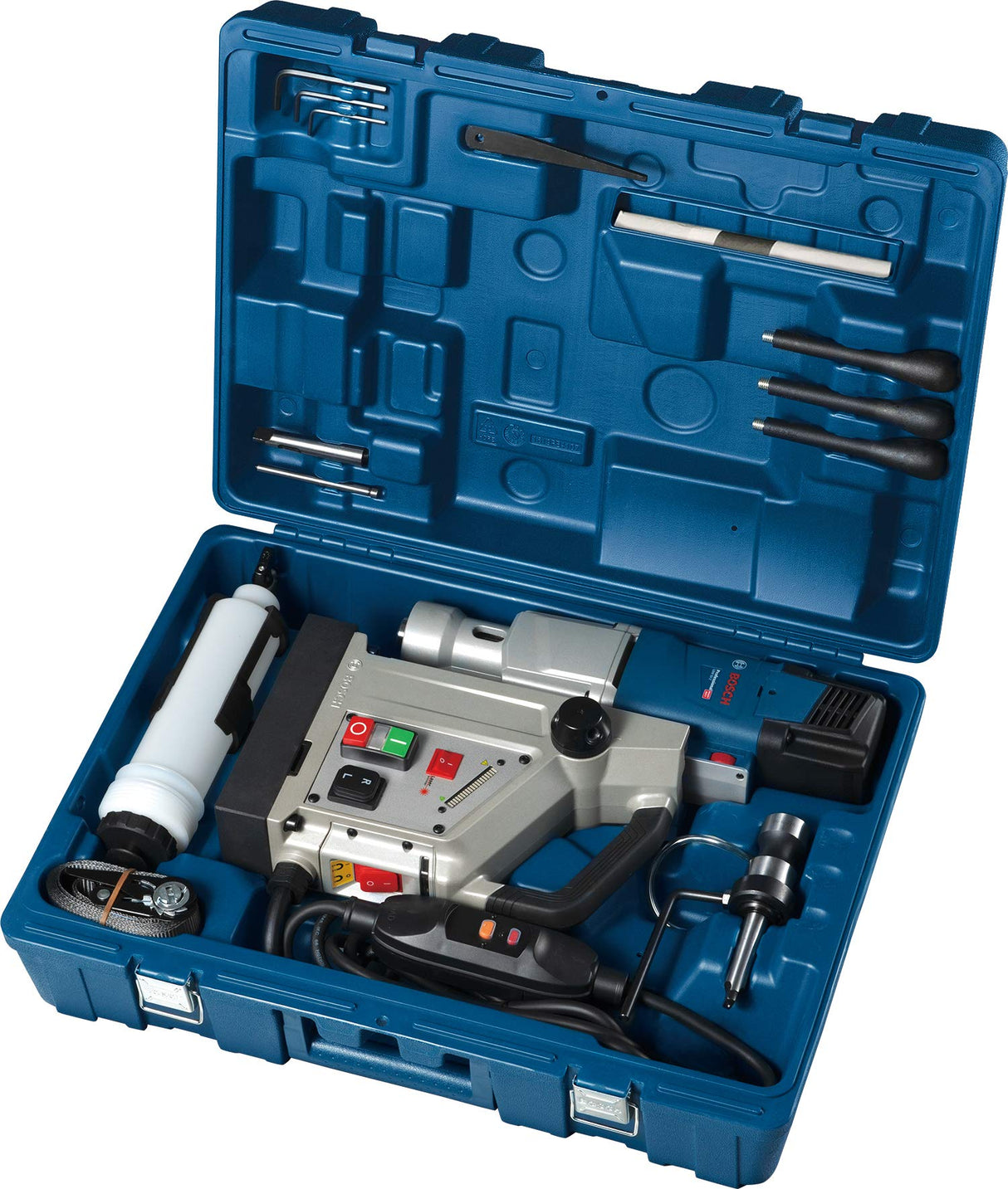 Bosch Professional GBM 50-2 - Taladro electromagnético (1200 W, Ø de perforación máx. 50 mm, en maletín)