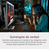 Dell 32 Plus Monitor - S3225QC, 4K UHD (3840x2160), 120Hz, QD OLED, 0.03ms, AMD FreeSync Premium Pro, HDR True Black 400, Dolby Vision, Altavoces Integrados, 3 USB-C, HDMI,
