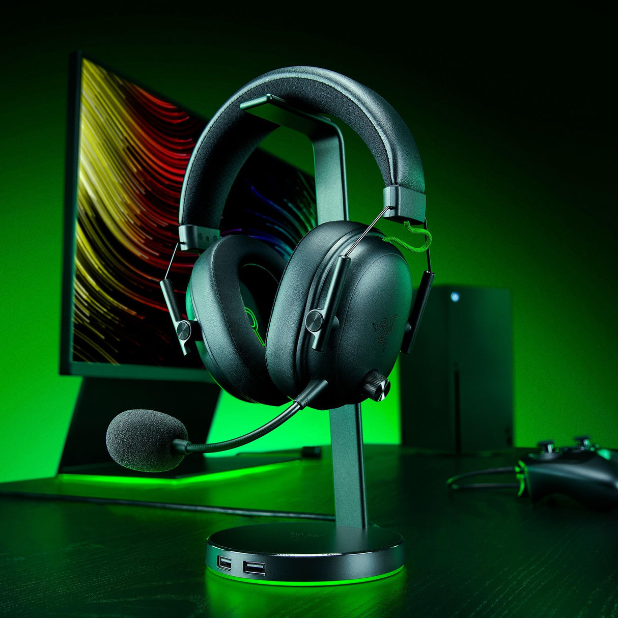 Razer BlackShark V3 Xbox S|X - Auriculares inalámbricos para Deportes electrónicos - Controlador Triforce de 50mm - Micrófono de Desmontable - HyperSpeed 2,4 GHz y Bluetooth - Xbox/PC | Negro