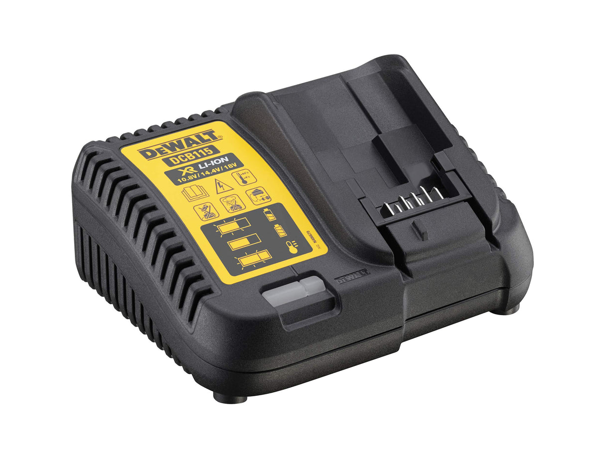 DEWALT DCK266P2-QW - Kit Taladro Percutor DCD796 XR 18V, Atornillador de Impacto DCF887 1/4´´, 2 Baterías Litio 5,0 Ah, Organizador DS150 y Cargador Multi-Voltaje XR