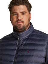 Tommy Hilfiger Sudadera con Cremallera BT-Mix Media Stand CLLR-B MW0MW39138 para Hombre, Azul, Talla 3XL, Azul (Desert Sky), 3XL Plus