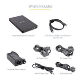 StarTech.com Caja Thunderbolt 3™ de 4 Bahías NVMe M.2 para SSD, con 1 Puerto de Vídeo DisplayPort y 2 Thunderbolt 3, 40gbps, con Fuente de Poder de 72W, Caja Externa para Disco Duro (M2E4BTB3)
