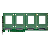 InLine® Tarjeta PCI Express para 4 Tarjetas internas U.2 NVMe SFF-8639 – Bifurcation, PCIe x16, 76660R