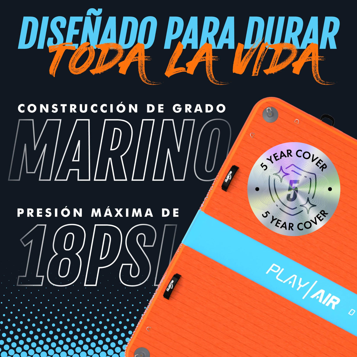 Balsa Flotante Hinchable de Bluefin para la Playa, Lago o Mar, Plataforma Flotante Hecha con Puntada Libre de PVC y Superficie Antideslizante