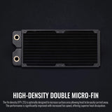 Thermaltake Pacific DIY CLD240 CL-W281-CU00BL-A - Radiador de Cobre de Alta Densidad de 40 mm de Grosor