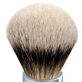 Pennello da barba con punte argentate di pelo di tasso, Ø 25 mm, Manico a forma di palla