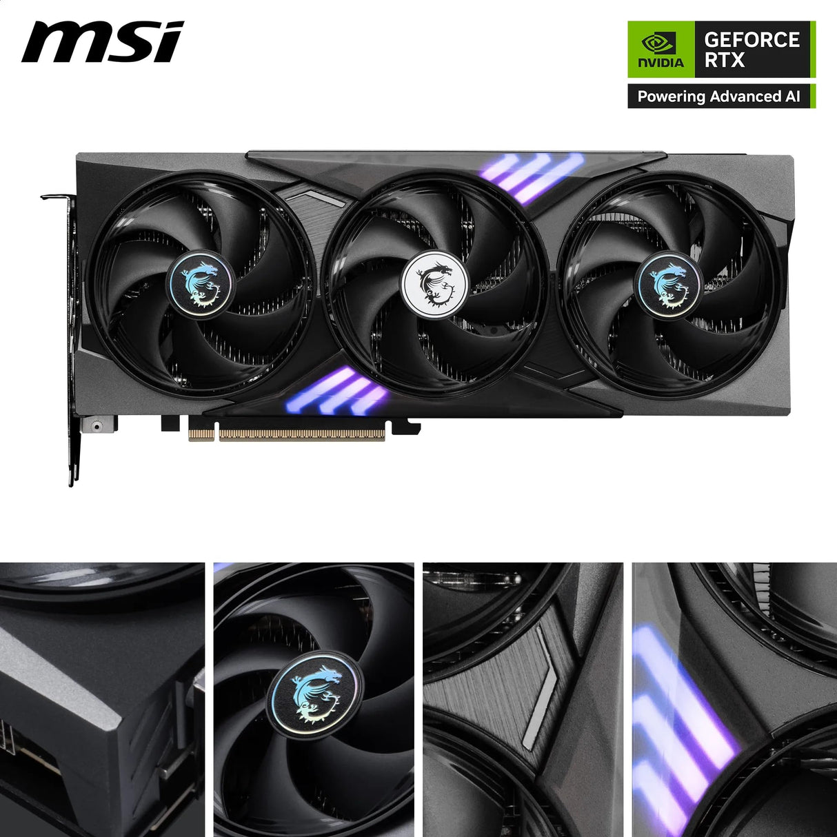 MSI GeForce RTX 5060 Ti 16G Gaming Trio OC - Tarjeta gráfica RTX 5060 Ti, GDDR7 de 16 GB (28 Gbps/128 bits), PCIe 5.0 - Tri FROZR 4 (3 Ventiladores STORMFORCE) - RGB - HDMI 2.1b, DisplayPort 2.1b