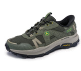 Skechers Equalizer 5.0 Trail Harvester, Zapatillas Hombre, Green Leather/Mesh, 41 EU