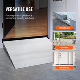 VEVOR Rampa de Umbral Altura de 12,7cm, Rampa de Aluminio para Bordillos Entrada, Capacidad de Carga de 362,8kg, Rampa Modular Ajustable de Aluminio para Sillas de Ruedas, Scooters, Sillas Eléctricas
