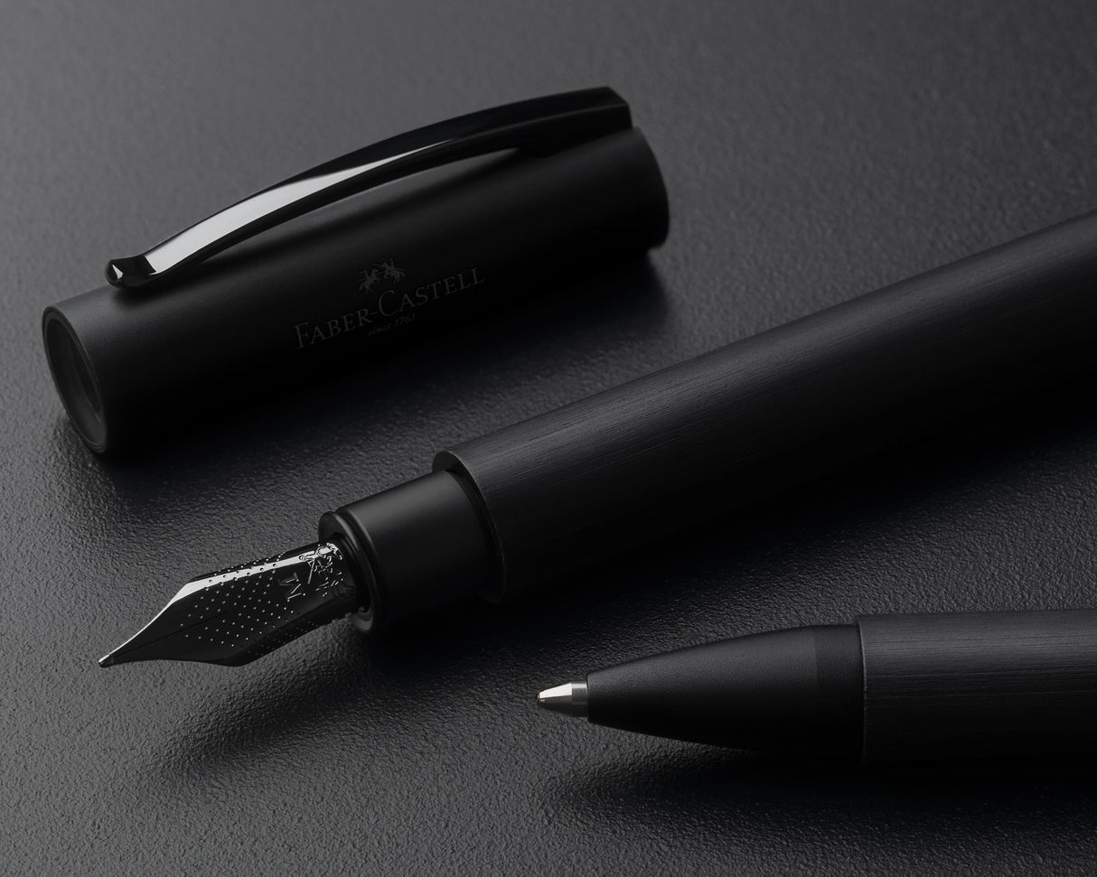 Faber-Castell 147151 - Estilografica Ambition - All Black - Trazo F