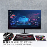 ViewSonic Monitor curvo VX2718-2KPC-MHD de 27», 2K, panel VA, 165 Hz, MPRT de 1 ms, sincronización adaptativa, 2 HDMI, DisplayPort, altavoces