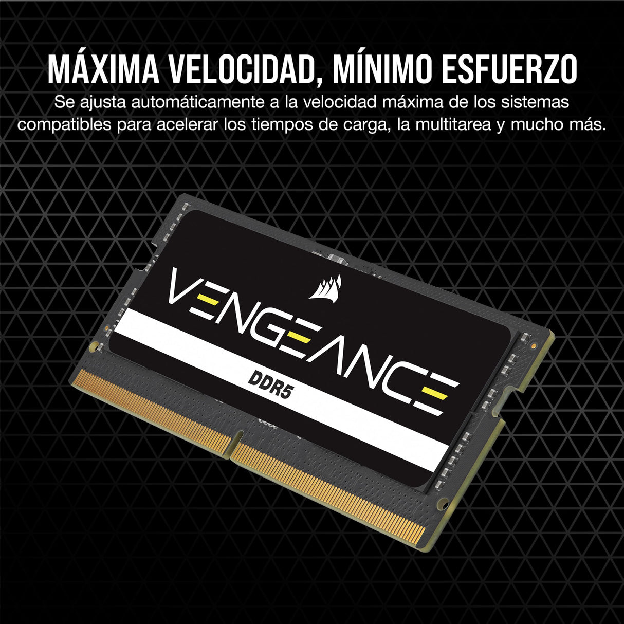 CORSAIR Vengeance SODIMM DDR5 RAM 48GB (2x24GB) 5600MHz CL48-48-48-90 1.10V Intel XMP 3.0 Memoria del Portátil – Negro (CMSX48GX5M2A5600C48)