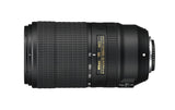 Nikon JAA833DAF - Objetivo para cámara Reflex con Montura F (Distancia Focal de 70-300 mm, Apertura f/4.5-5.6, 0.25 aumentos, estabilizador de Imagen) Negro