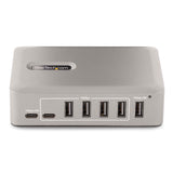 StarTech.com Hub Concentrador USB-C de 10 Puertos - 8X USB-A/2x USB-C - con Fuente de 65W - USB 3.1 10Gbps - Ladrón USB Tipo C con Certificación USB-IF - Multiplicador USB C (10G5A2CS-USB-C-HUB)