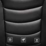 SONGMICS Silla de Oficina, Silla de Escritorio, Altura Ajustable, Ergonómica, Tapizada en PU, Carga de 150 kg, Negro OBG21B